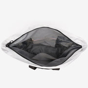 Rolled top dual-purpose unisex canvas bag