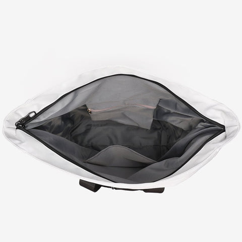 Rolled top dual-purpose unisex canvas bag