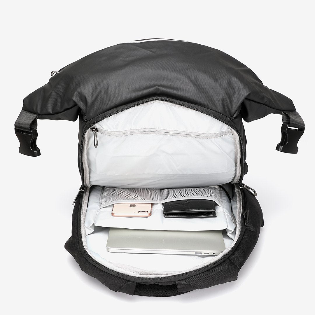Large unisex nylon backpack