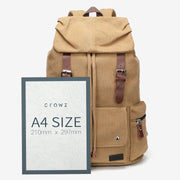 Strapped unisex canvas backpack