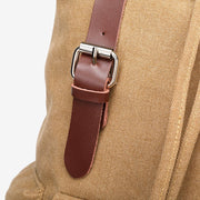 Strapped unisex canvas backpack
