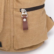 皮帶扣設計中性款帆布背包