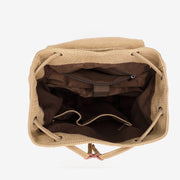 Strapped unisex canvas backpack