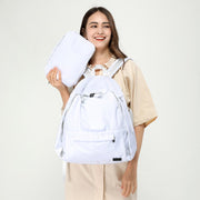 Buckle clip strapped nylon backpack