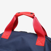 Colourblock top handle unisex nylon backpack