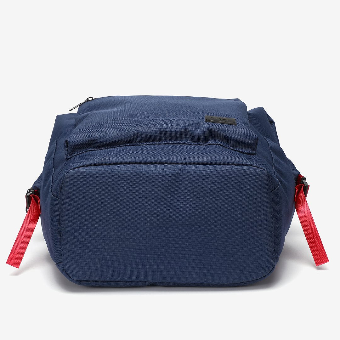 Colourblock top handle unisex nylon backpack