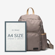 Zip around unisex nylon backpack