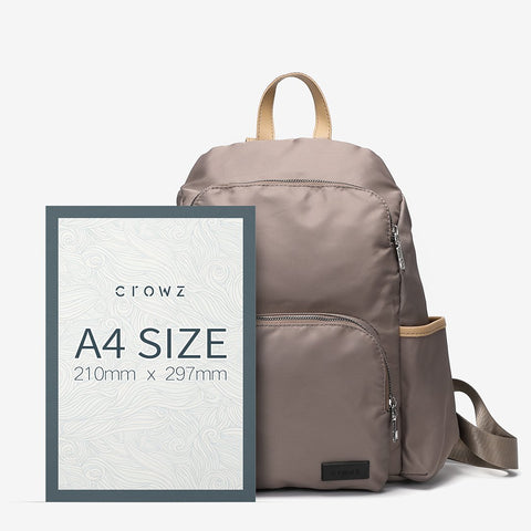 Zip around unisex nylon backpack