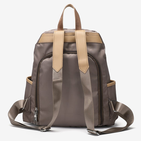 Zip around unisex nylon backpack