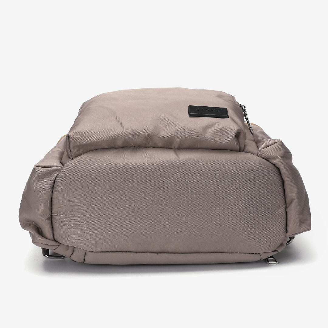 Zip around unisex nylon backpack