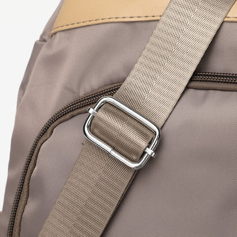 Zip around unisex nylon backpack