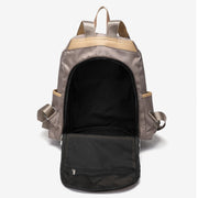 Zip around unisex nylon backpack