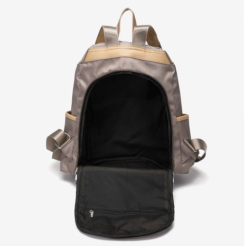 Zip around unisex nylon backpack