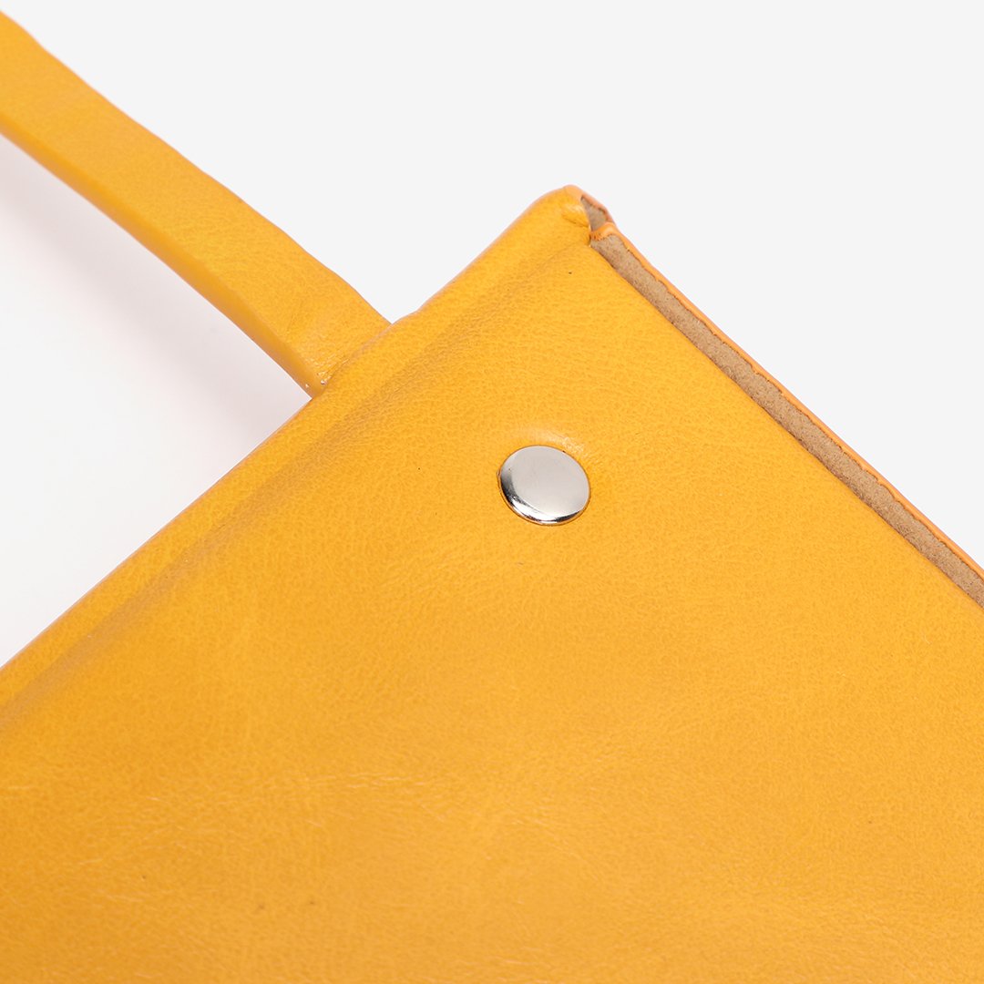 Streamlined PU leather crossbody bag