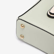 Buckle flap chain strap PU leather crossbody bag
