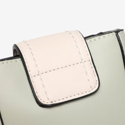 Buckle flap chain strap PU leather crossbody bag
