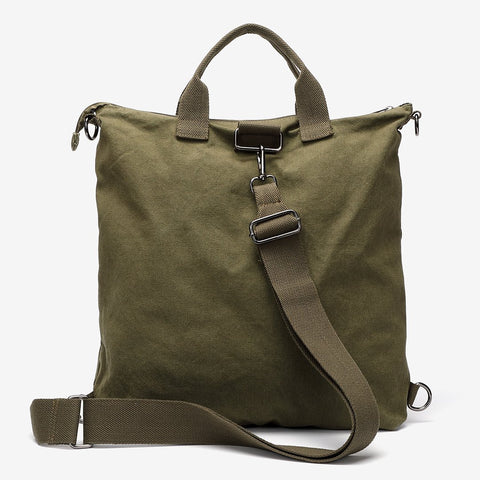 Unisex 3-way carry canvas bag