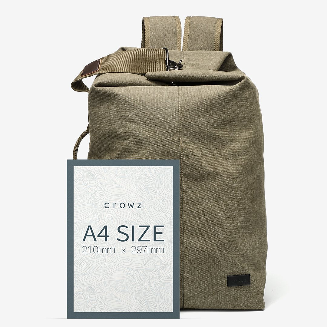Large unisex canvas backpack