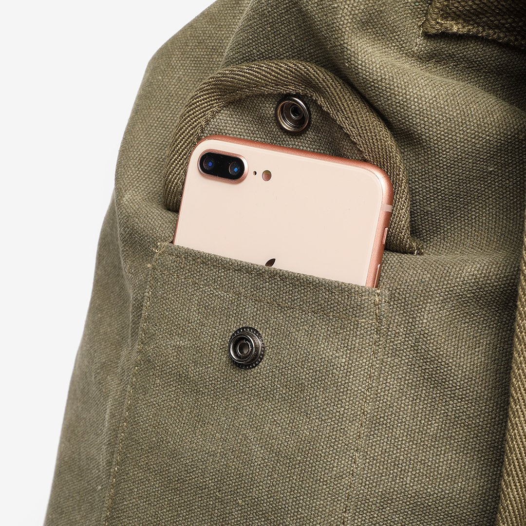 Large unisex canvas backpack
