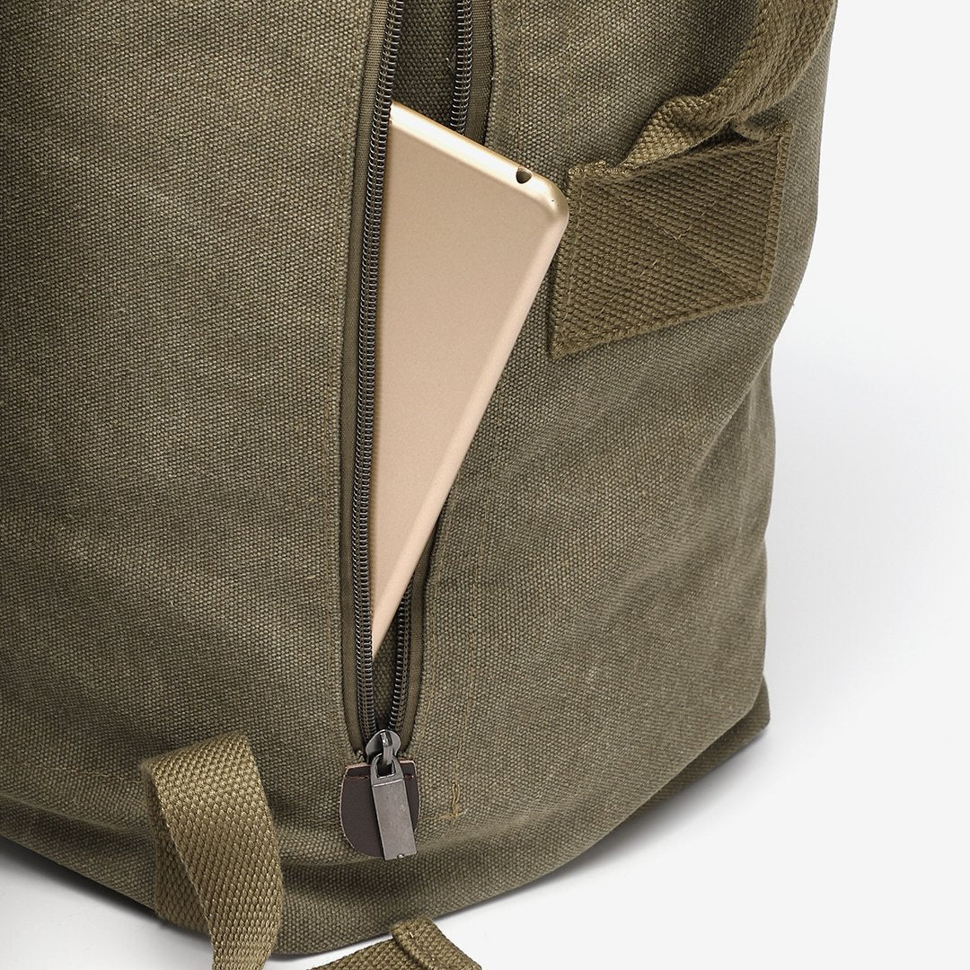 Large unisex canvas backpack