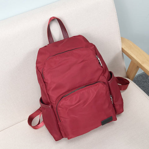 Zip around unisex nylon backpack
