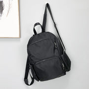 Zip around unisex nylon backpack