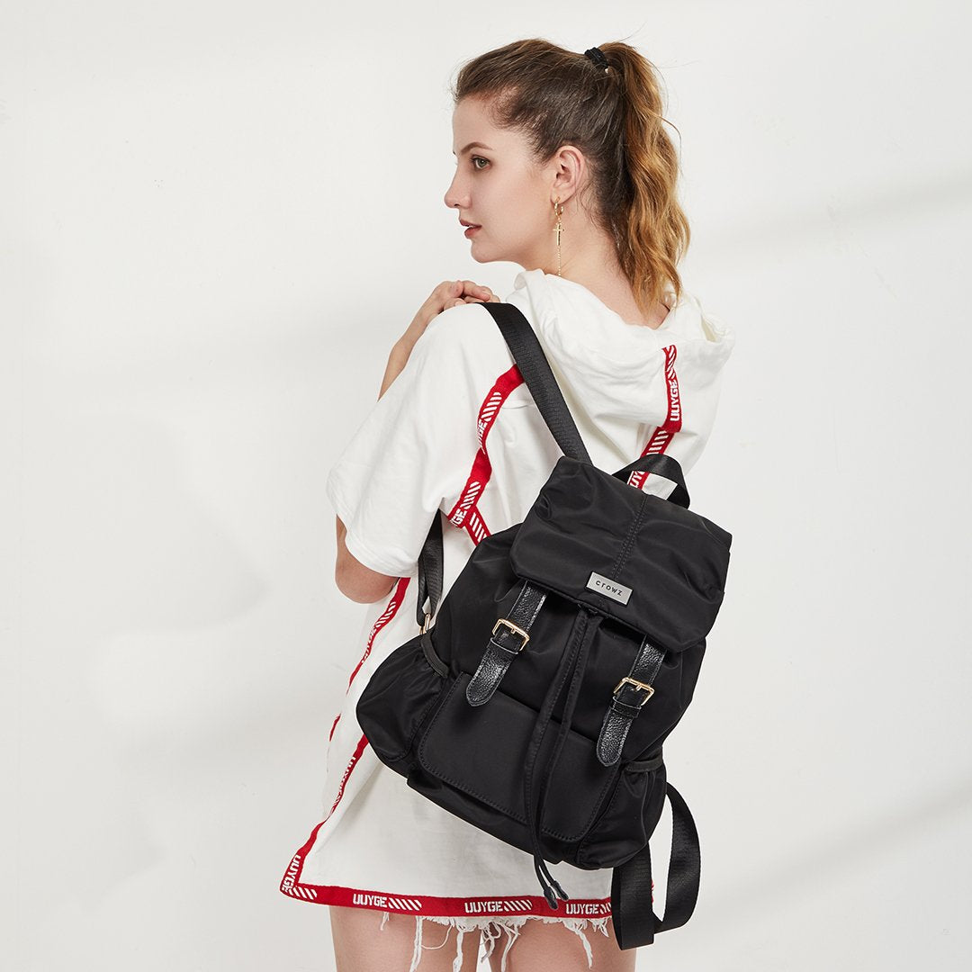 Classic water-repellent nylon backpack