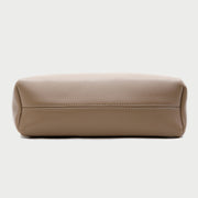 Coiled drawstring shoulder strap PU leather bucket bag (2-in-1 set)