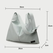 Minimalistic casual style soft PU leather hobo bag