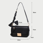 Elegant braided strap PU leather crossbody bag