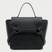 Knotted belt flap design PU leather crossbody bag
