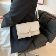 Retro buckle strap flap style PU leather crossbody bag