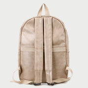 Smart casual marble-effect PU leather backpack