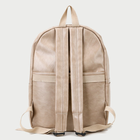 Smart casual marble-effect PU leather backpack
