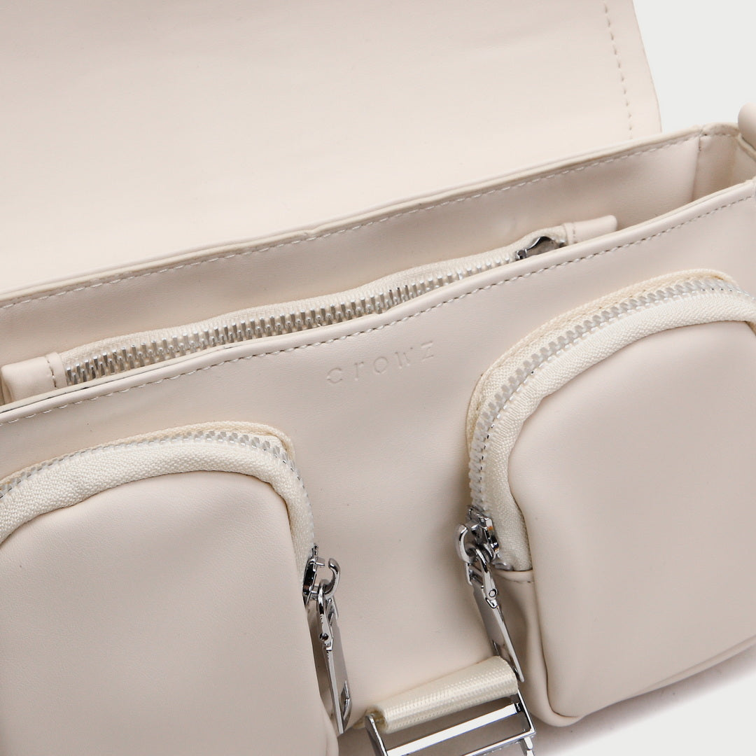 Metal buckle strap mini pouch accessory PU leather crossbody bag