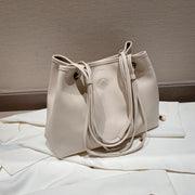Roomy soft PU leather shoulder bag (2-in-1 style)
