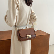 Elegant braided strap PU leather crossbody bag
