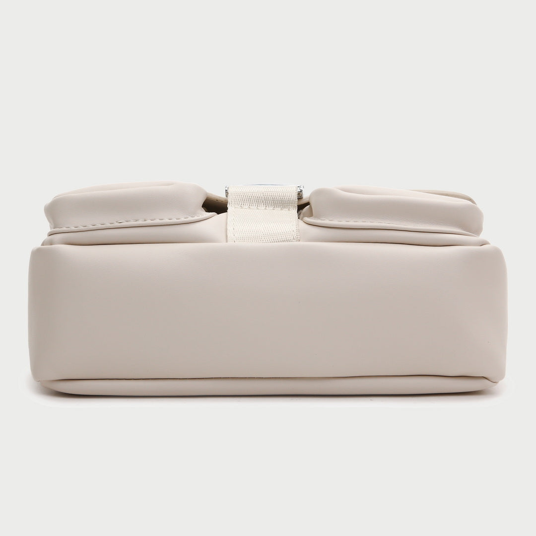Metal buckle strap mini pouch accessory PU leather crossbody bag