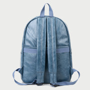 Smart casual marble-effect PU leather backpack