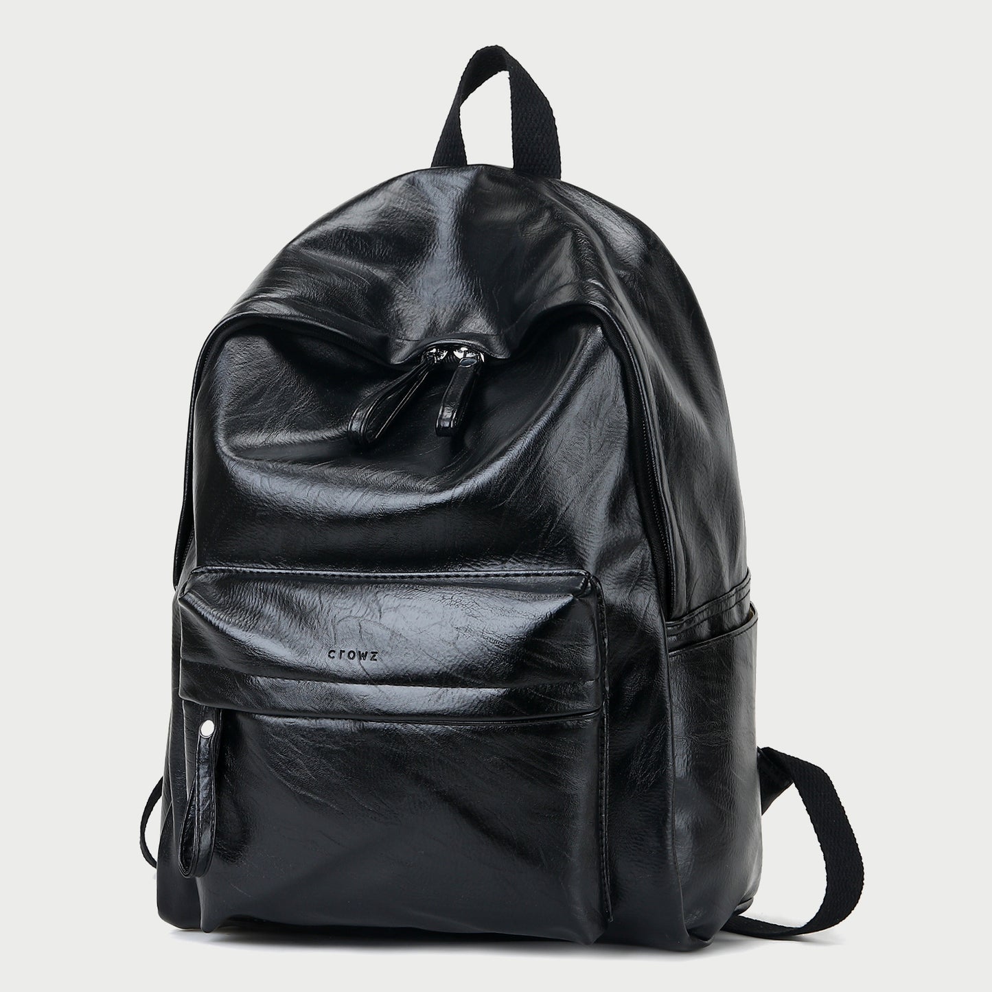 Smart casual marble-effect PU leather backpack