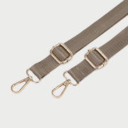 Retro buckle strap flap contrast piping PU leather backpack