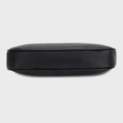 Circular zip pouch chain handle PU leather crossbody bag