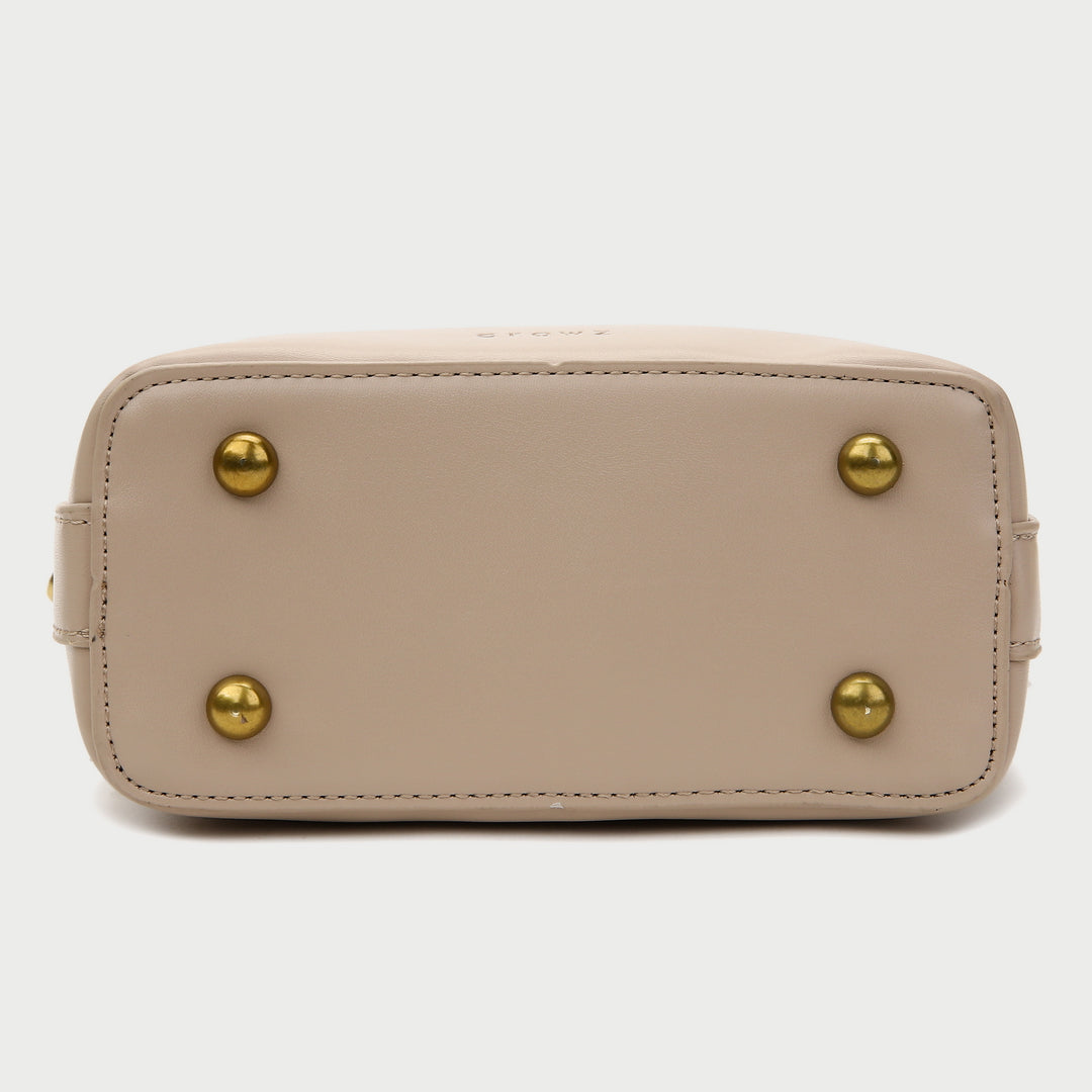 Modern strap style PU leather bucket bag