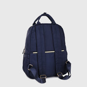 Top handle zip compartment minimalistic unisex nylon backpack