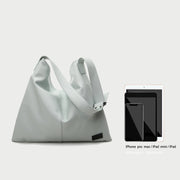 Minimalistic casual style soft PU leather hobo bag