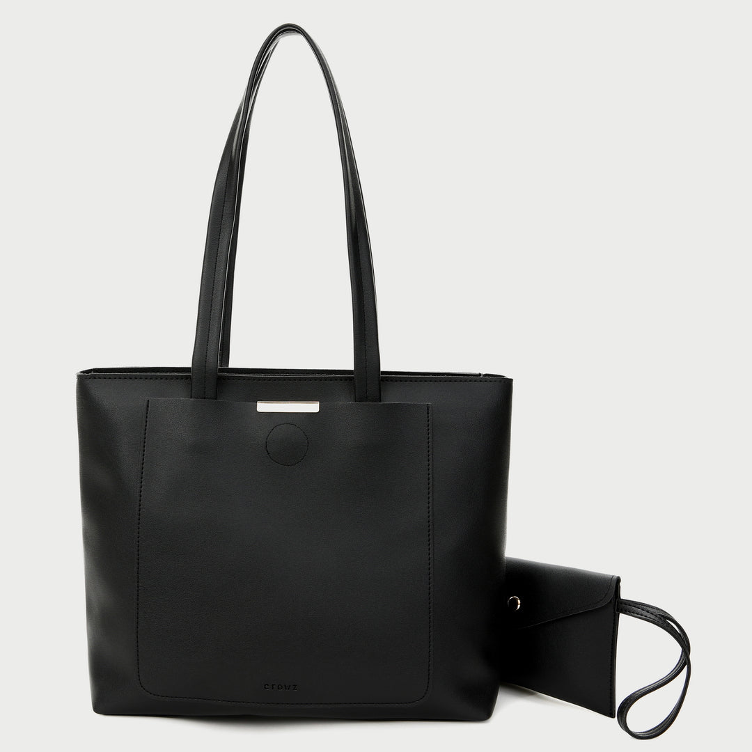 Timeless roomy 2-in-1 PU leather tote bag