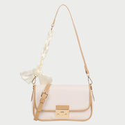 Elegant braided strap PU leather crossbody bag