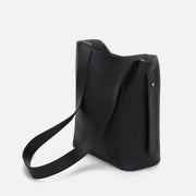 Topstitching PU leather 2-in-1 bucket bag