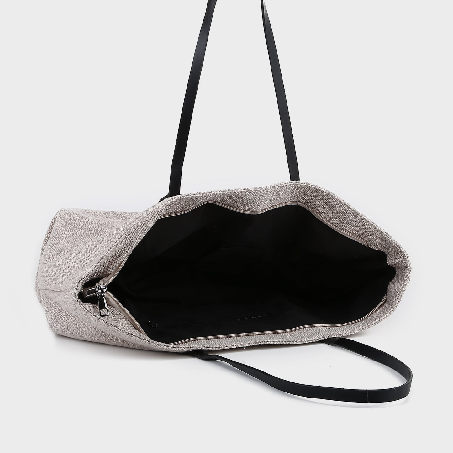 PU leather handle classic canvas tote