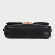 Elegant braided strap PU leather crossbody bag